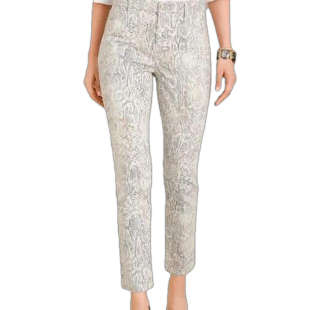 Chicos women’s so slimming python print girlfriend slim leg ankle size 20R.